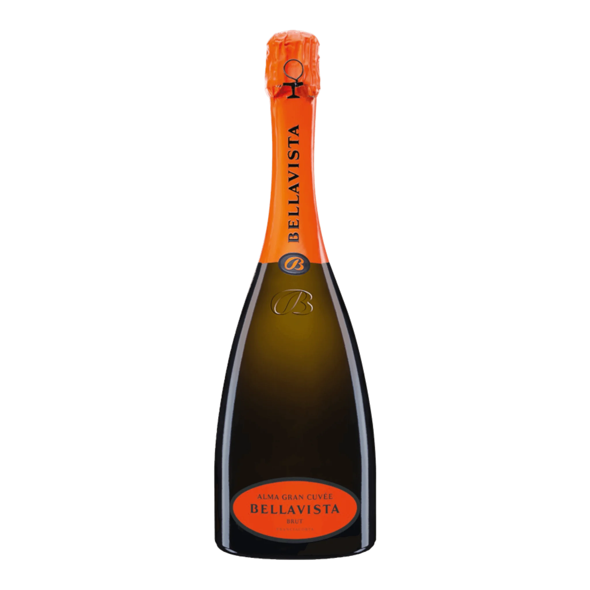Bellavista Franciacorta Alma Gran Cuvée Brut Flasche mit spritzigem Glanz
