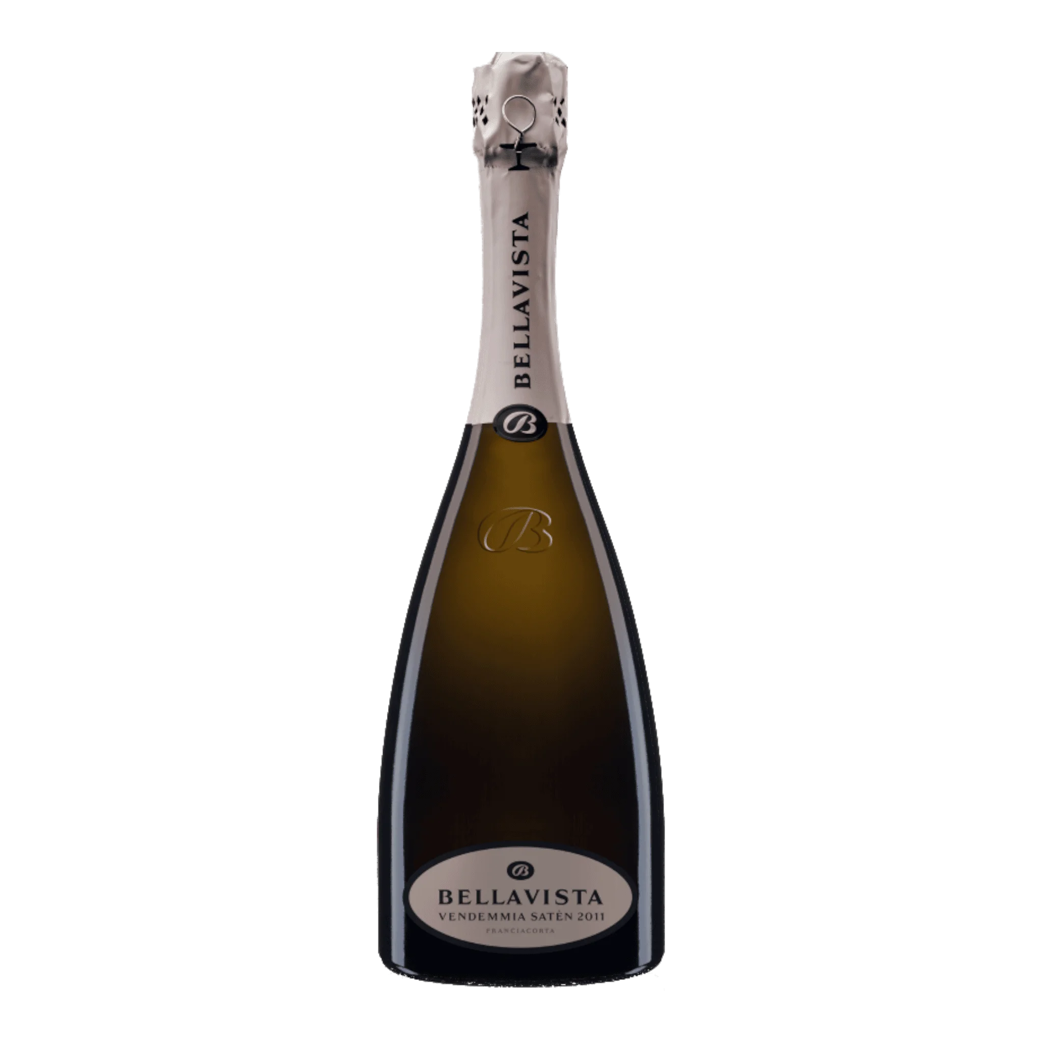 Flasche Bellavista Franciacorta Satén Brut Vintage 2018, geschmeidiger Schaumwein