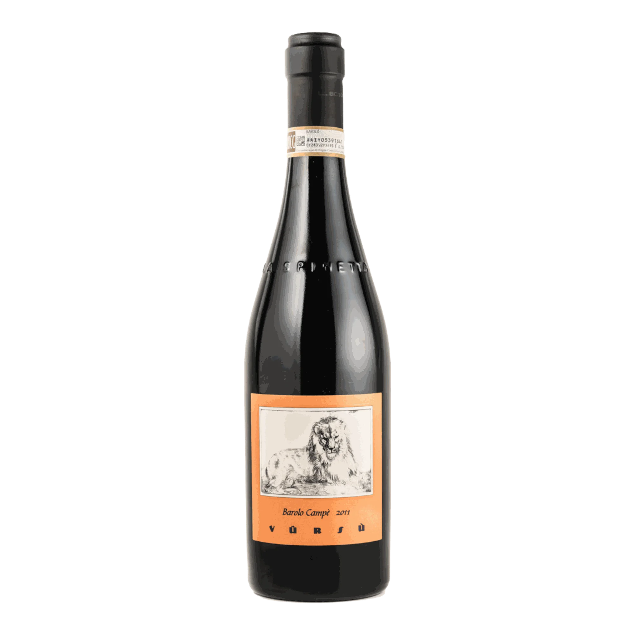 Rotes Weinglas von Spinetta Barolo Vürsu Vigneto Campe 2013 für genussvolle Abende