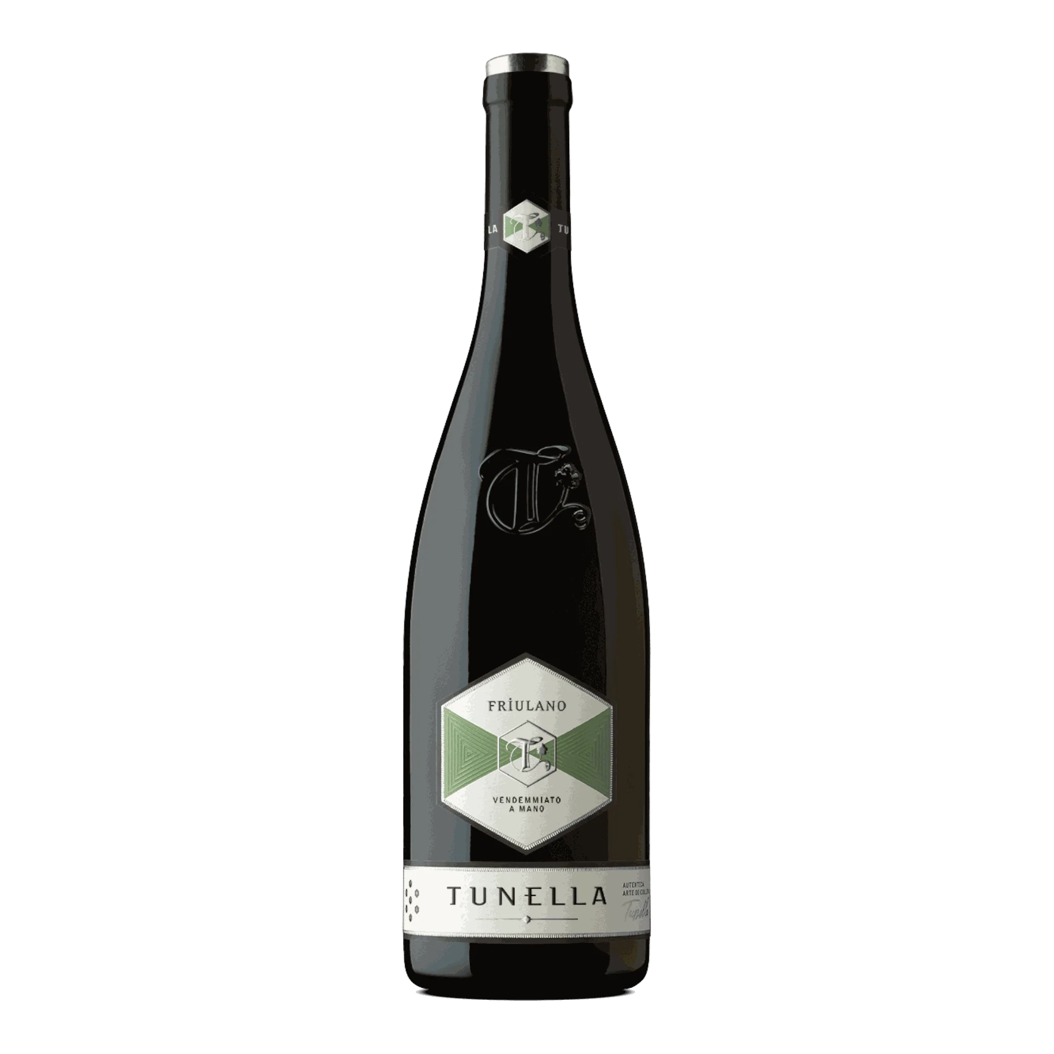Dunkle Weinflasche von La Tunella Friulano Cru Col Livius 2013 für wahre Weinliebhaber