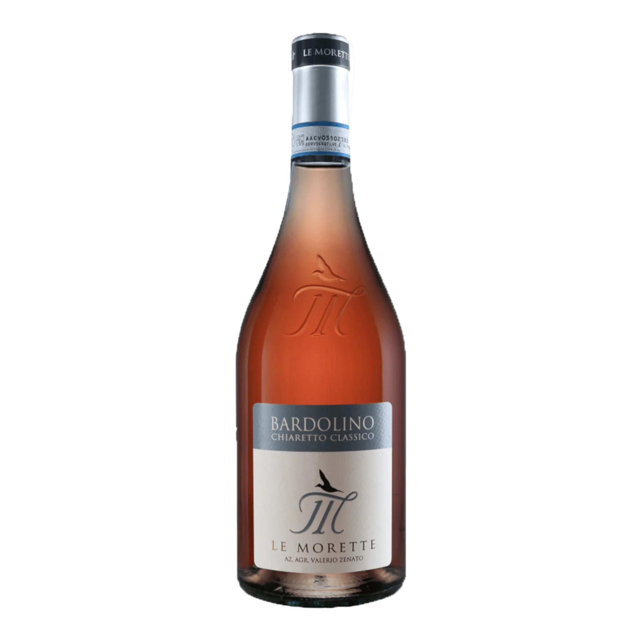Flasche Le Morette Chiaretto Rosé 2024, ideal für sommerliche Abende und Genuss