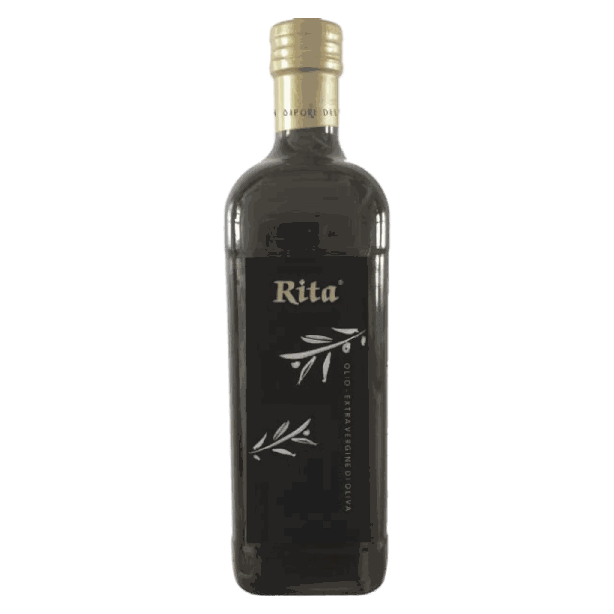 Olio Evo Rita 0,5l Flasche mit goldenem Deckel, mildes Olivenöl aus Salvadori Toskana-Italien