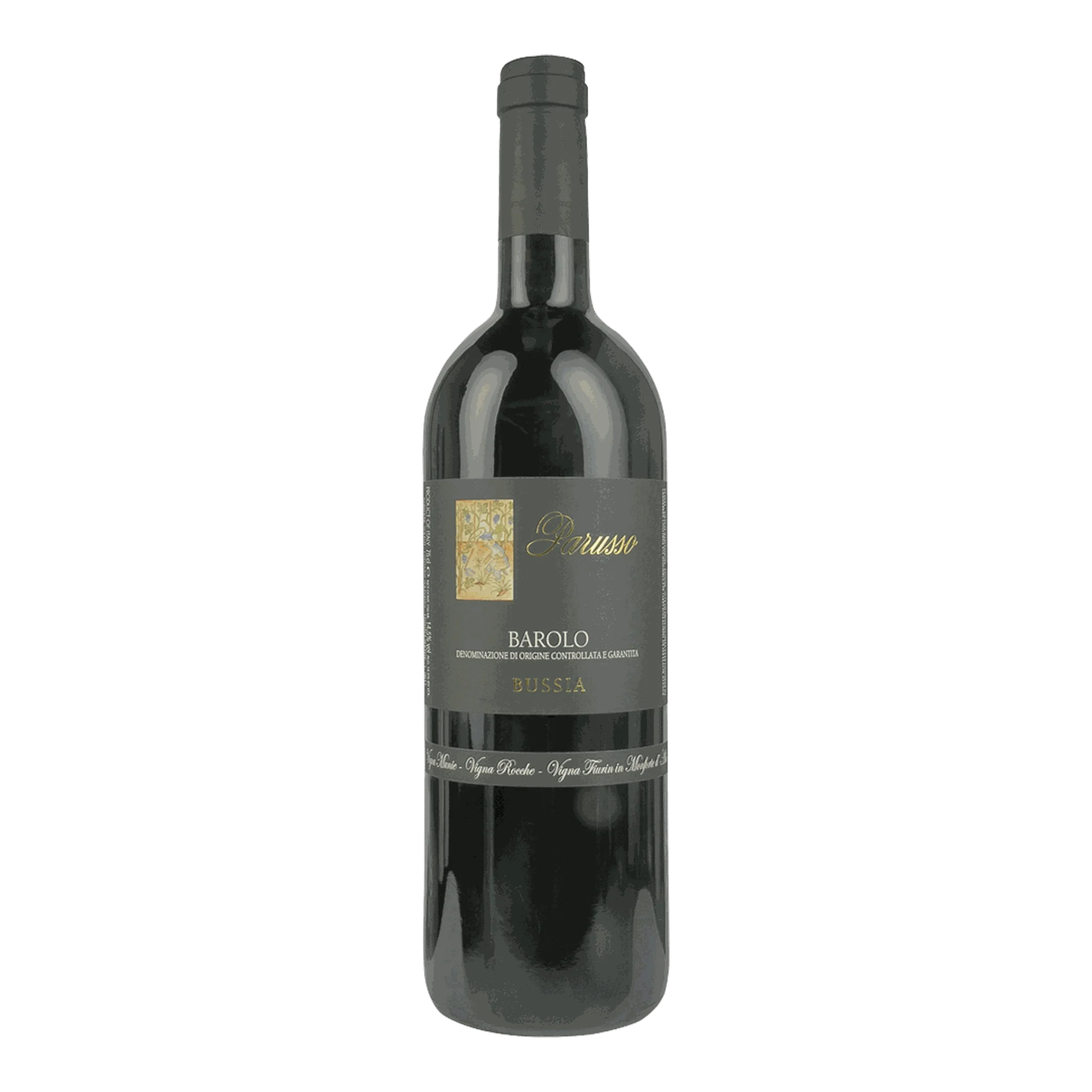 Parusso Barolo Bussia 2018 Flasche, edle Tannine und intensives Aroma entdecken