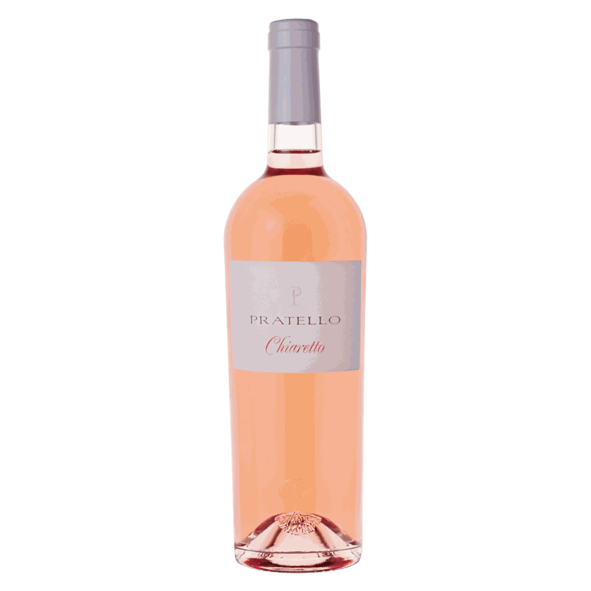 Flasche Pratello Chiaretto 2023 mit leichtem Duft und roten Beeren