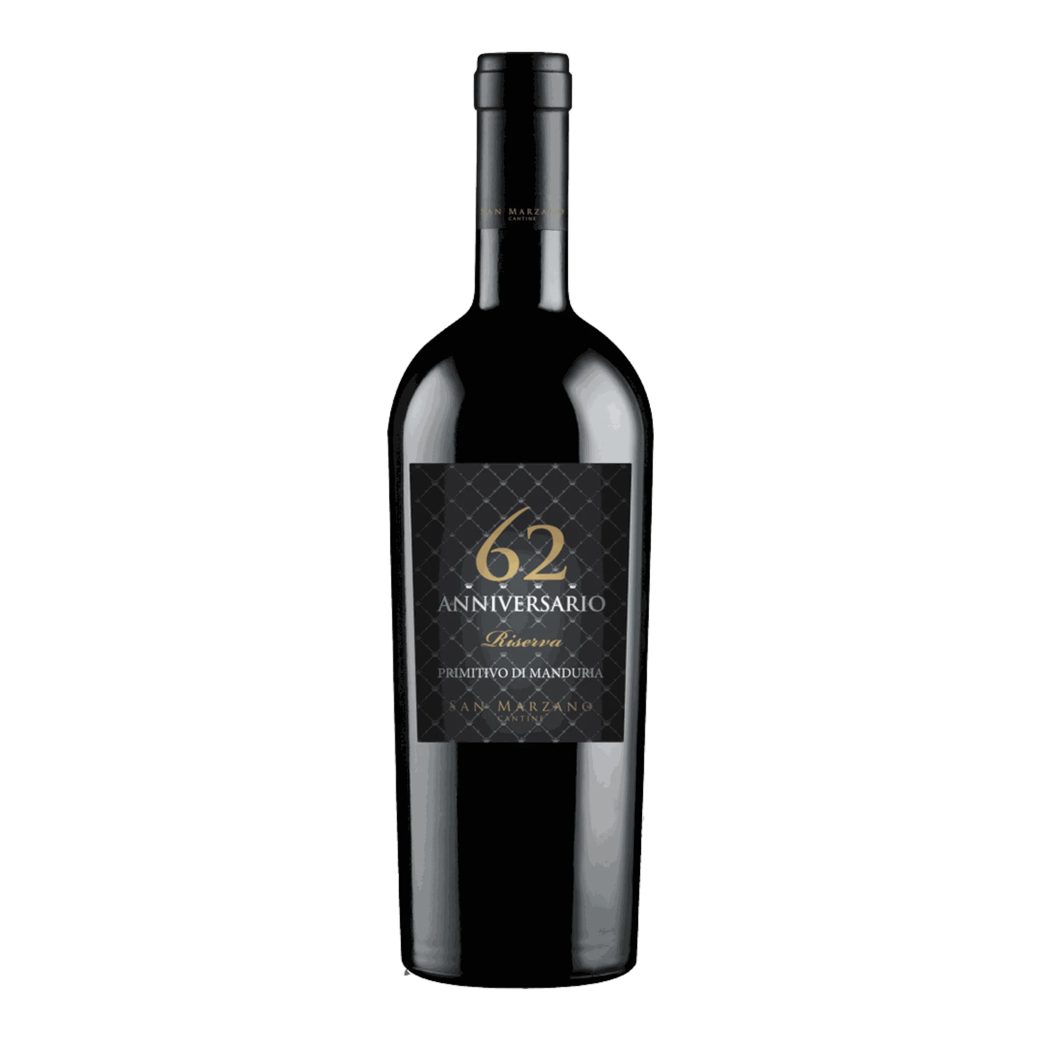 San Marzano Primitivo Di Manduria 62 Anniversario Riserva DOP 2019 Rotweinflasche