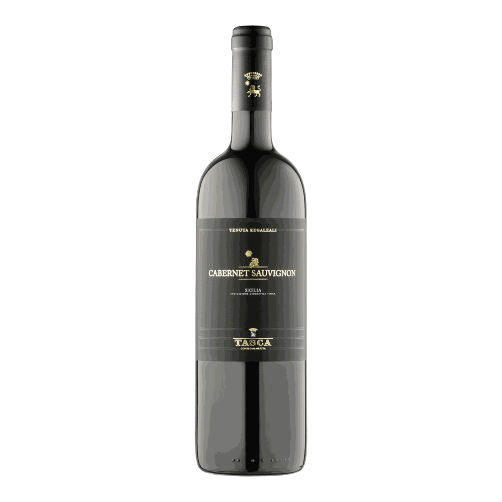 Tasca D’Almerita Cabernet Sauvignon Tenuta Regaleali 2019 Weinflasche im Bild