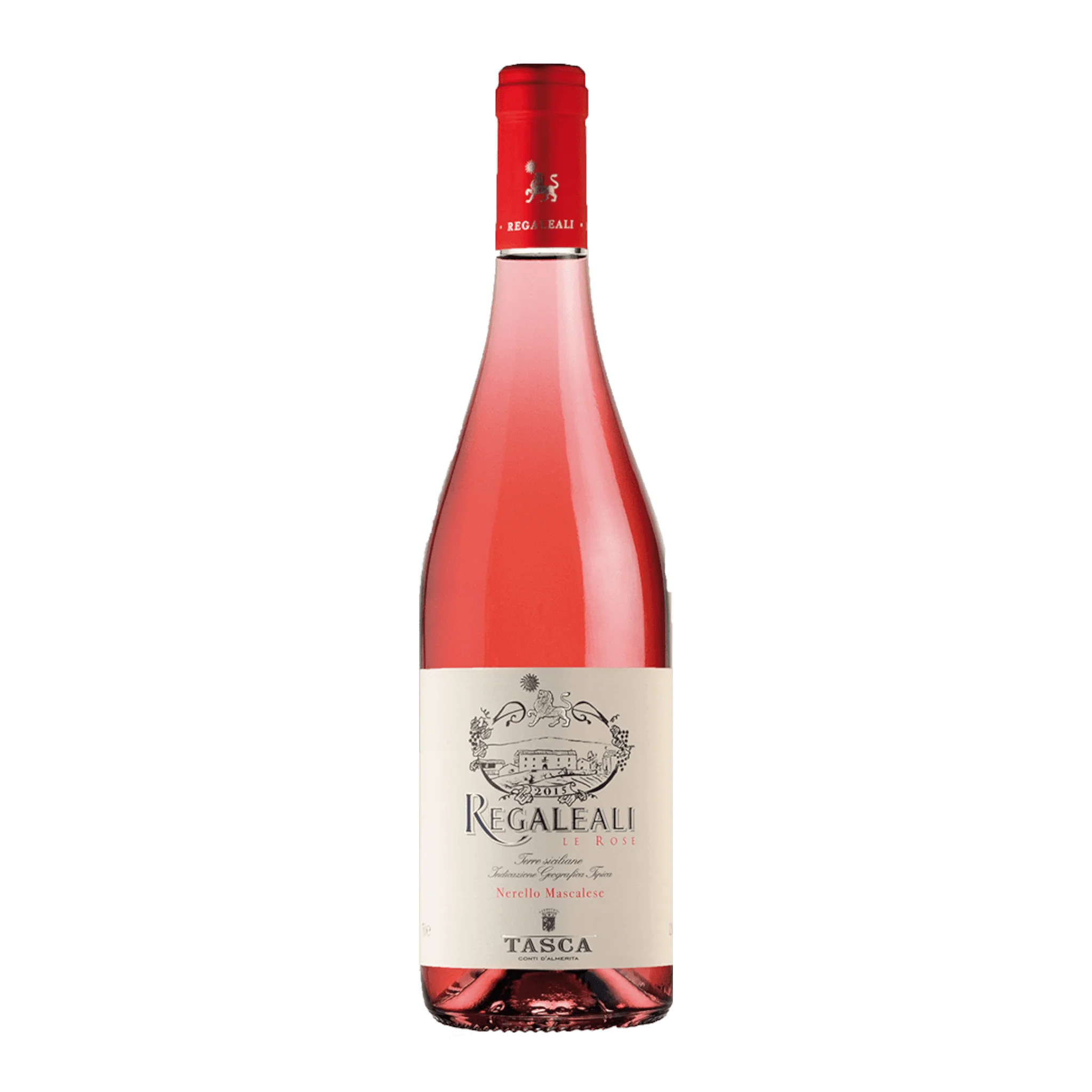 Flasche von Tasca Regaleali Le Rose 2023 aus dem Weinberg Santa Rosa