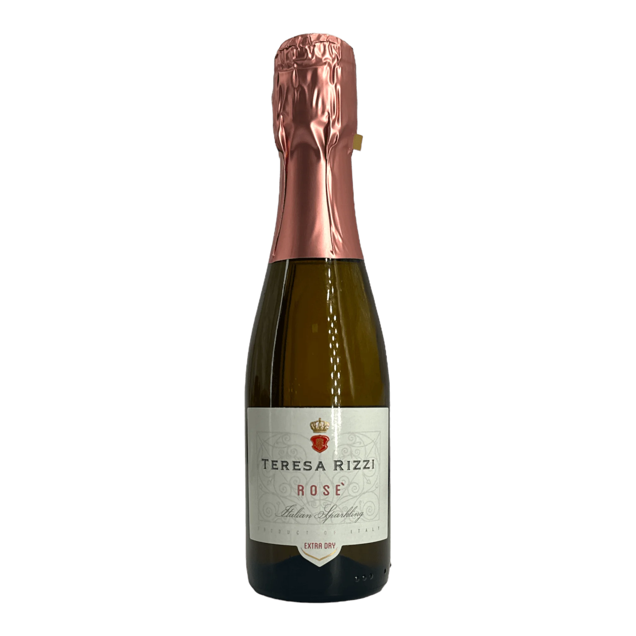 Miniaturflasche von Teresa Rizzi Prosecco Rosé Spumante für spritzigen Genuss
