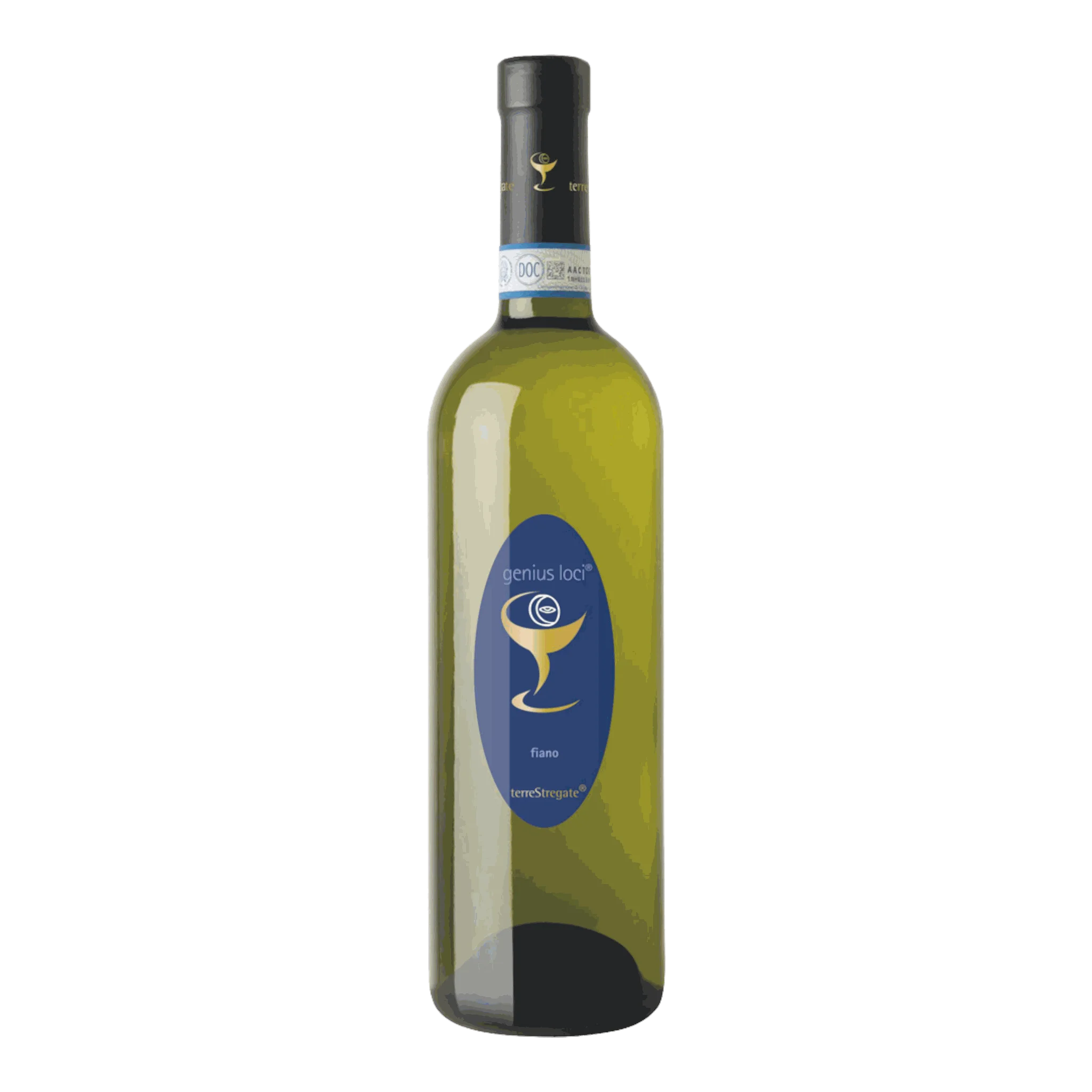 Flasche von Terre Stregate Fiano Dop Genius Loci 2017, perfekter Genuss für Weinliebhaber