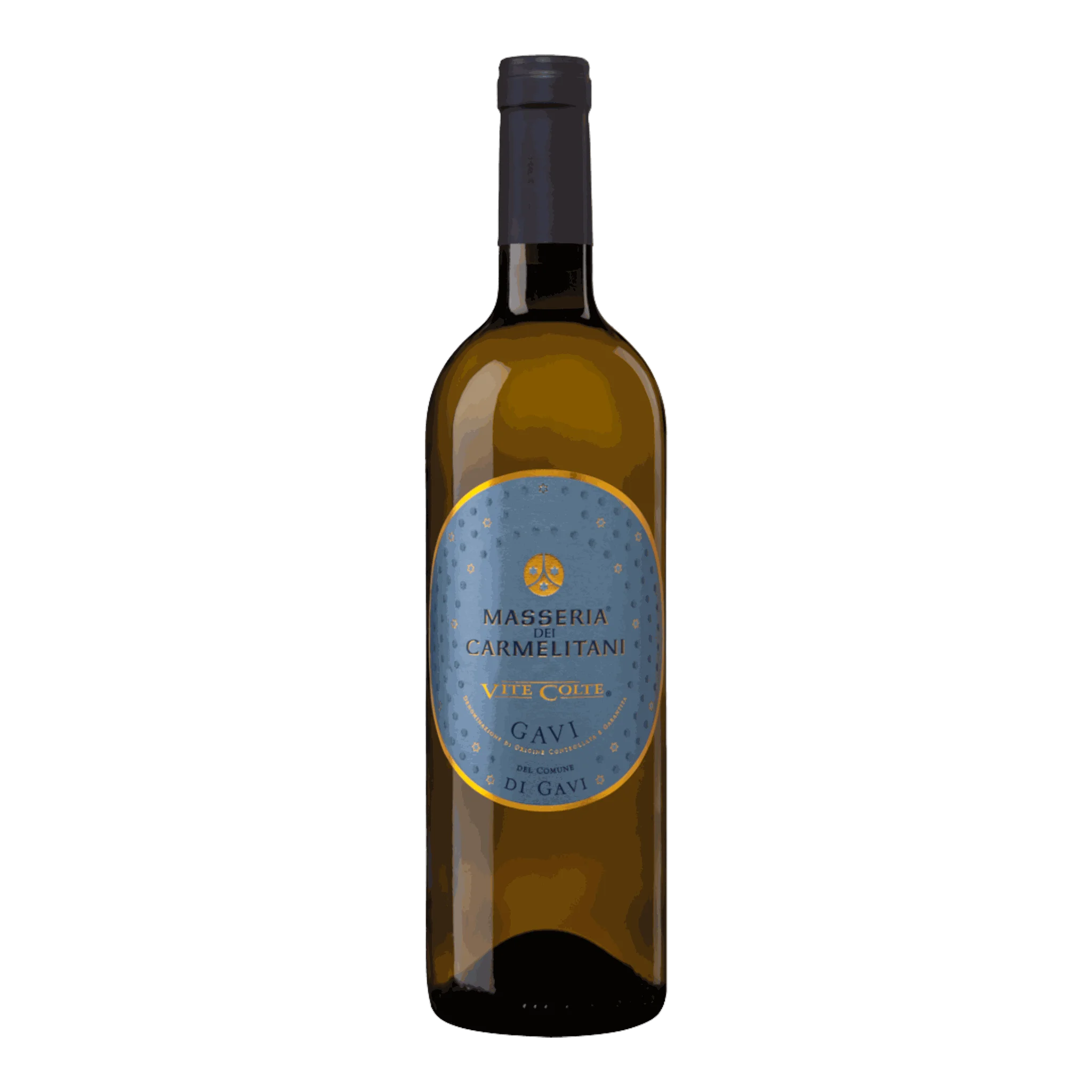 Flasche von Vite Colte Gavi Di Gavi Masseria Die Carmelitani 2023 Weißwein
