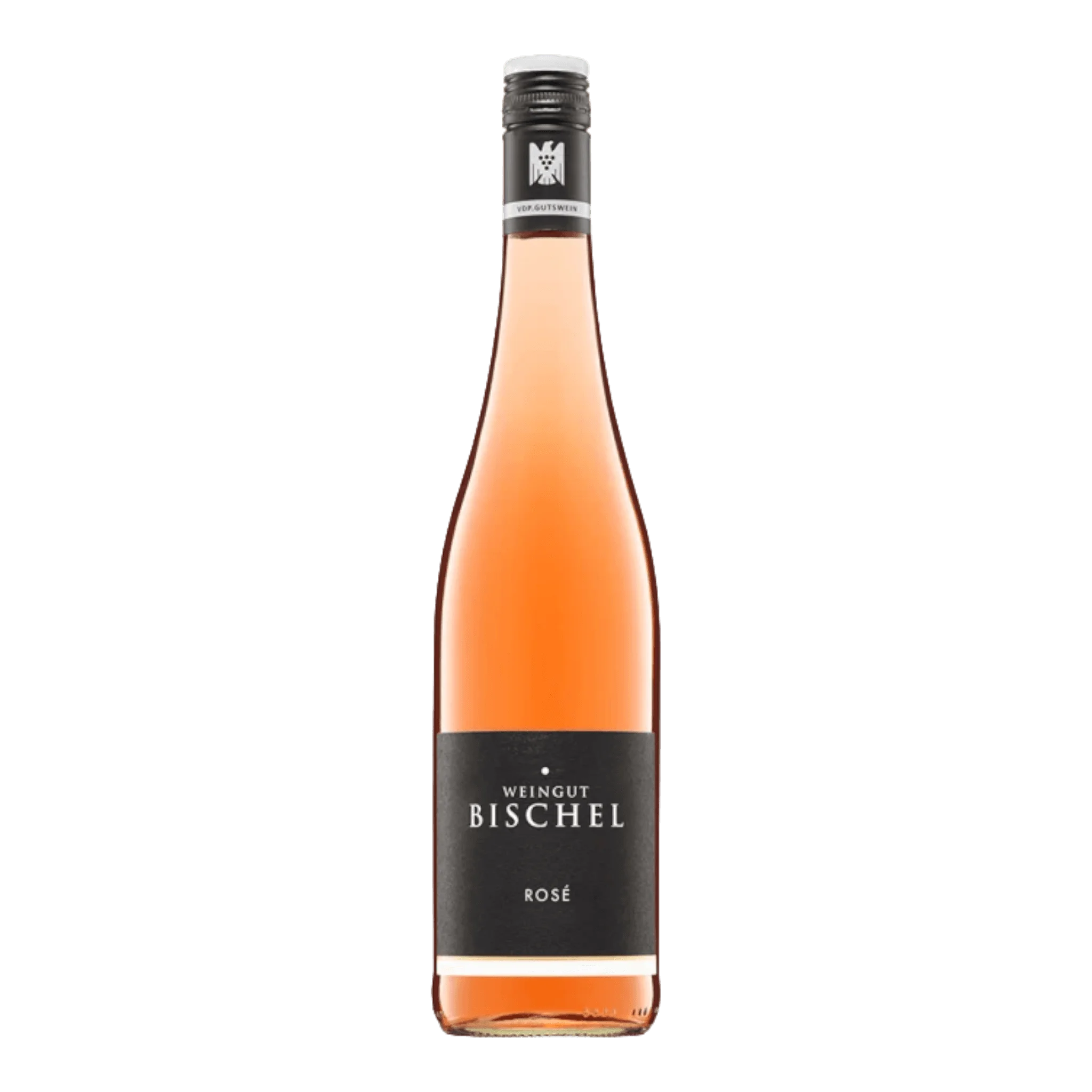 Weingut Bischel Rosé 2023 Flasche mit frischem Bischel Scheurebe Trocken Design