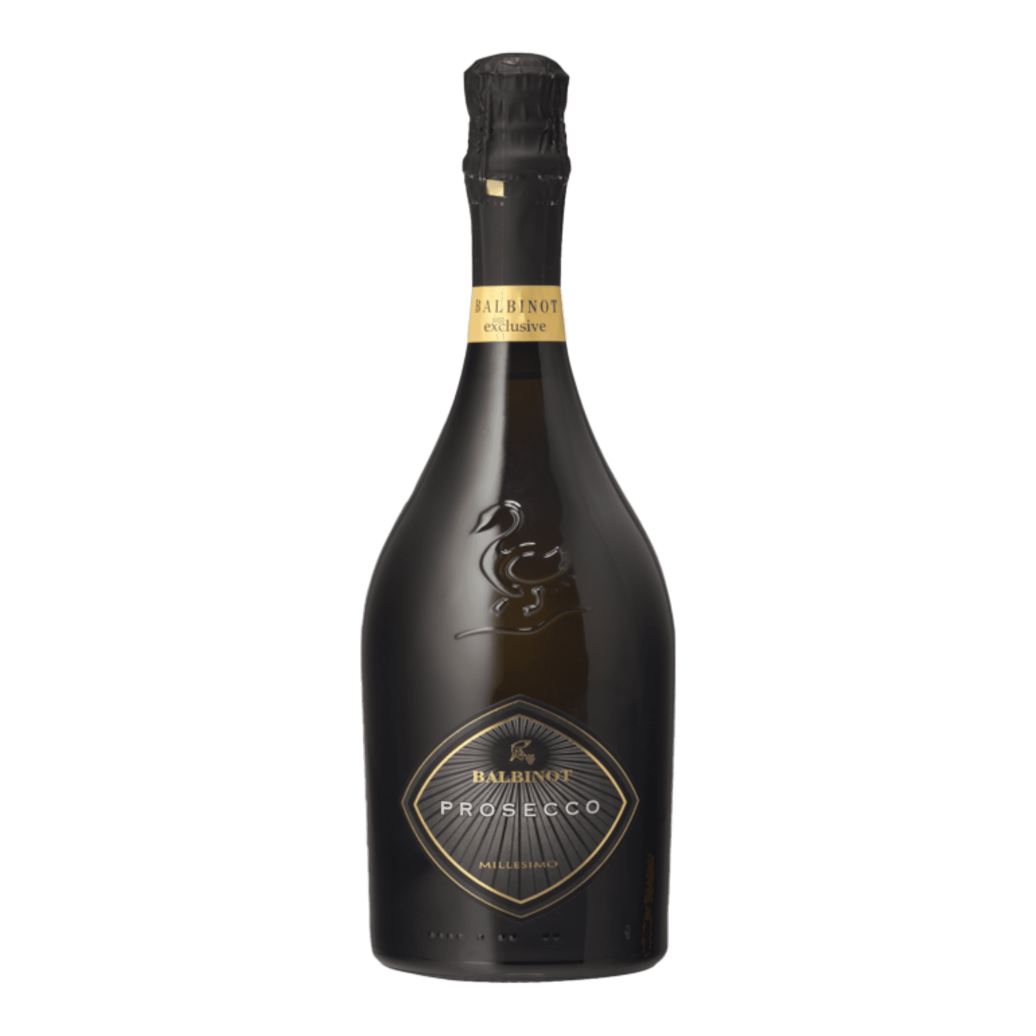 Le Manzane Prosecco Balbinot Spumante Brut Exclusive 2023 bottle with golden label.