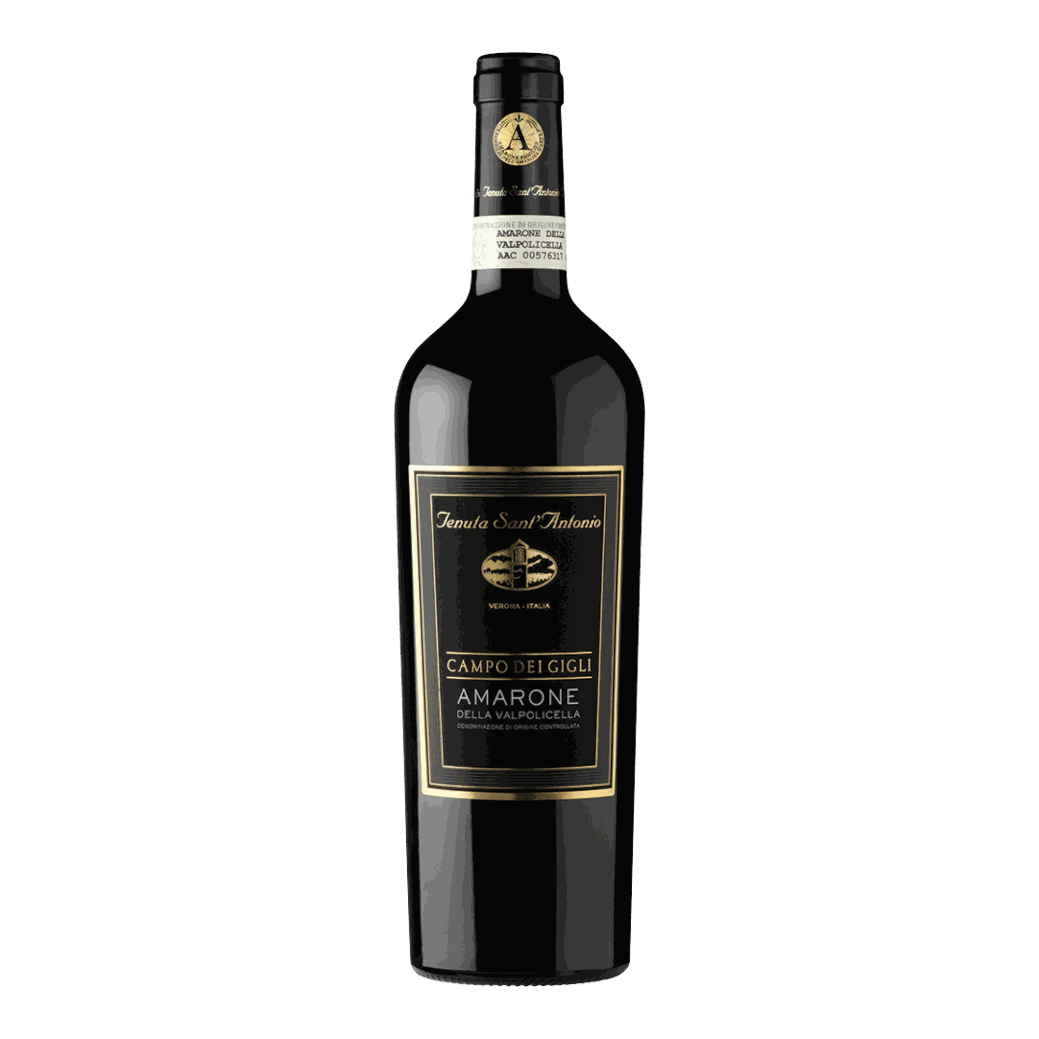 Tenuta Sant'Antonio Amarone Della Valpolicella Campo Die Gigli 2017 wine bottle.