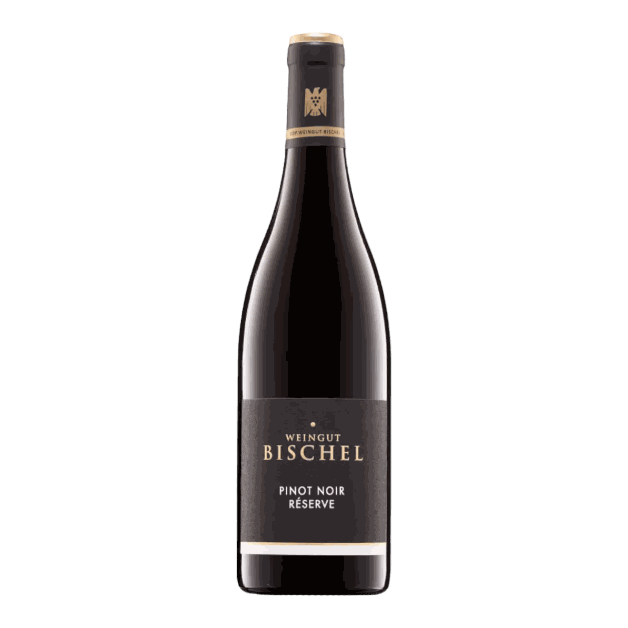 Weingut Bischel Pinot Noir Reserve 2014 wine bottle with elegant label.