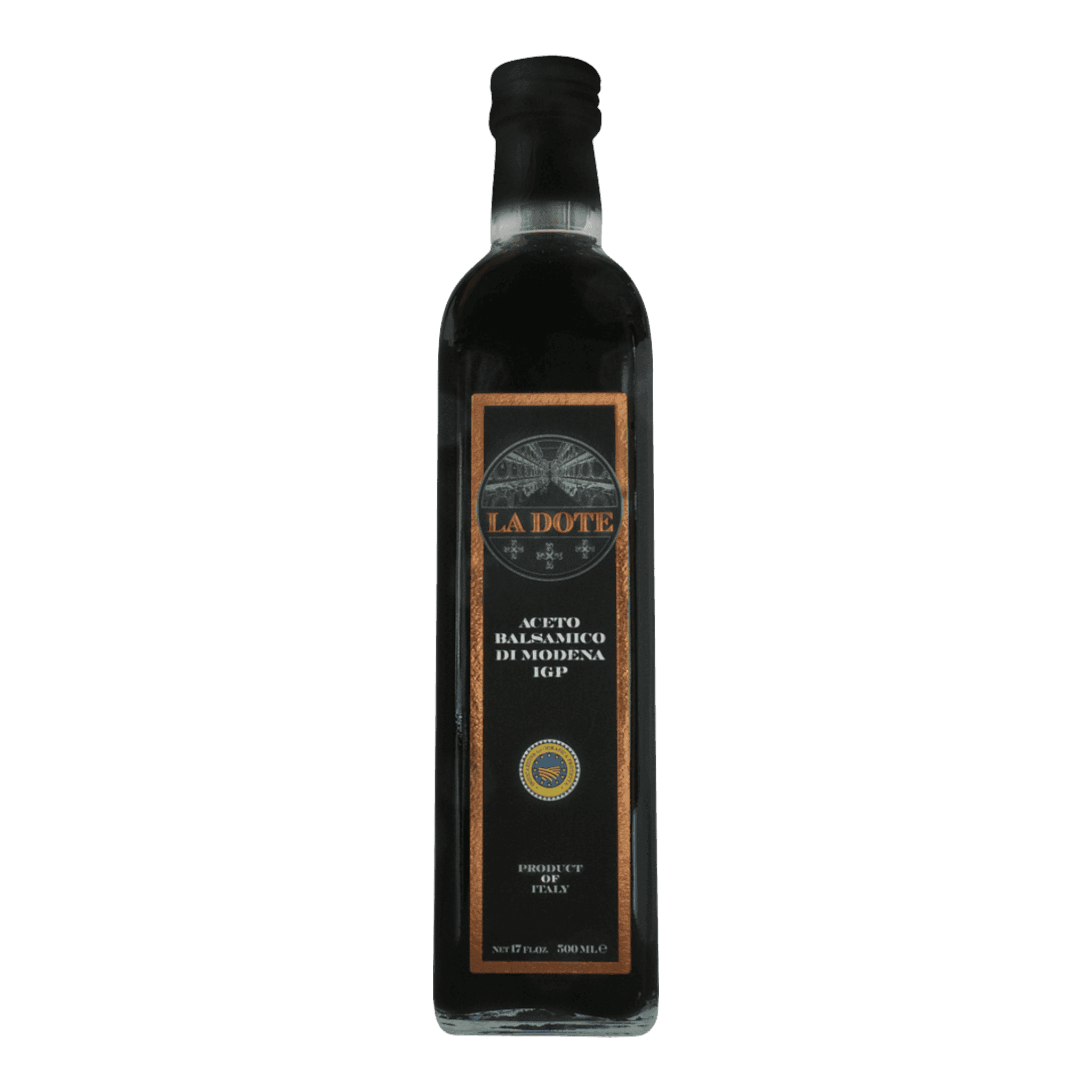 La Dote Aceto Balsamico Di Modena 4 Jahre in dark glass bottle with distinctive label.