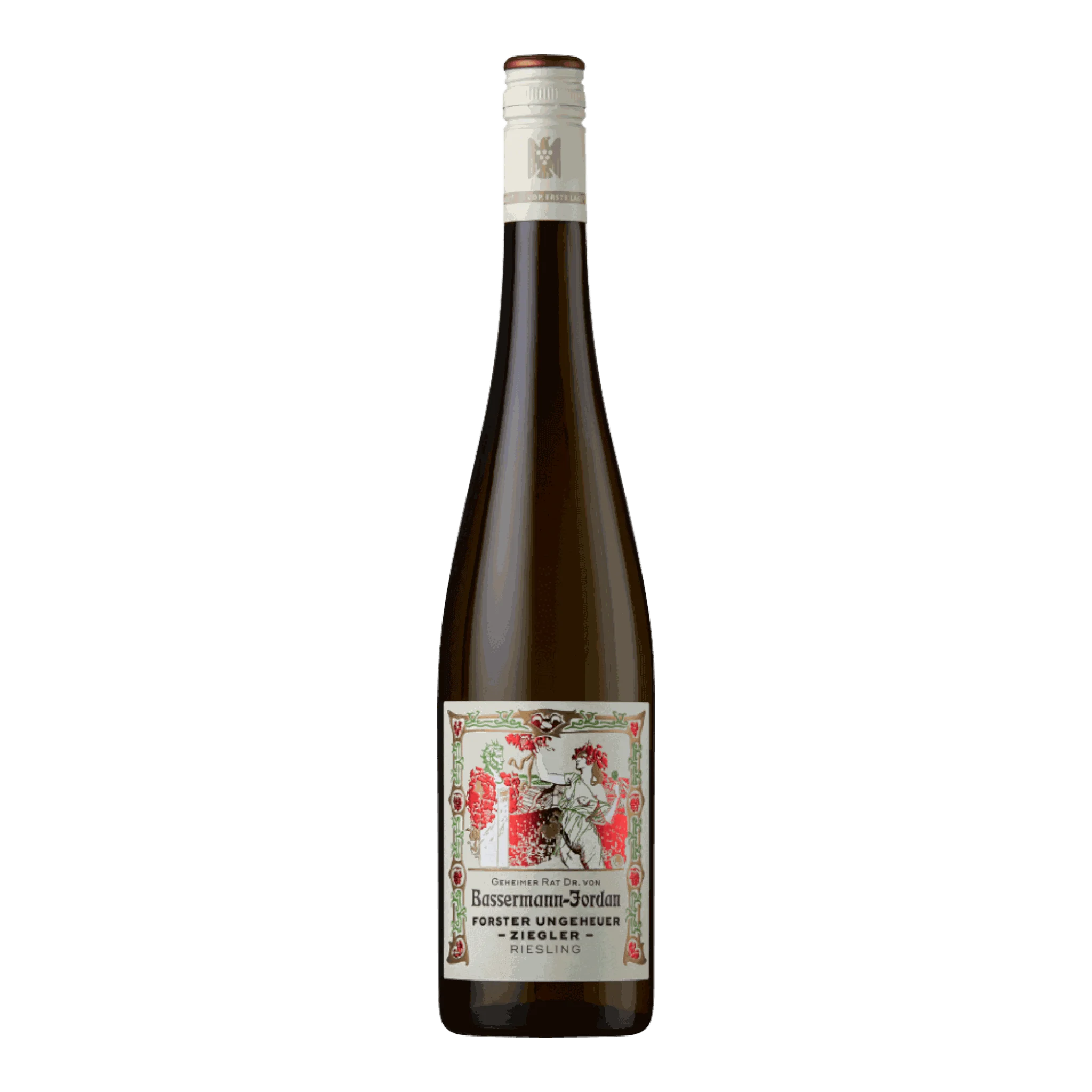 Weißweinflasche Bassermann-Jordan Riesling Trocken Forster Ungeheuer 2020