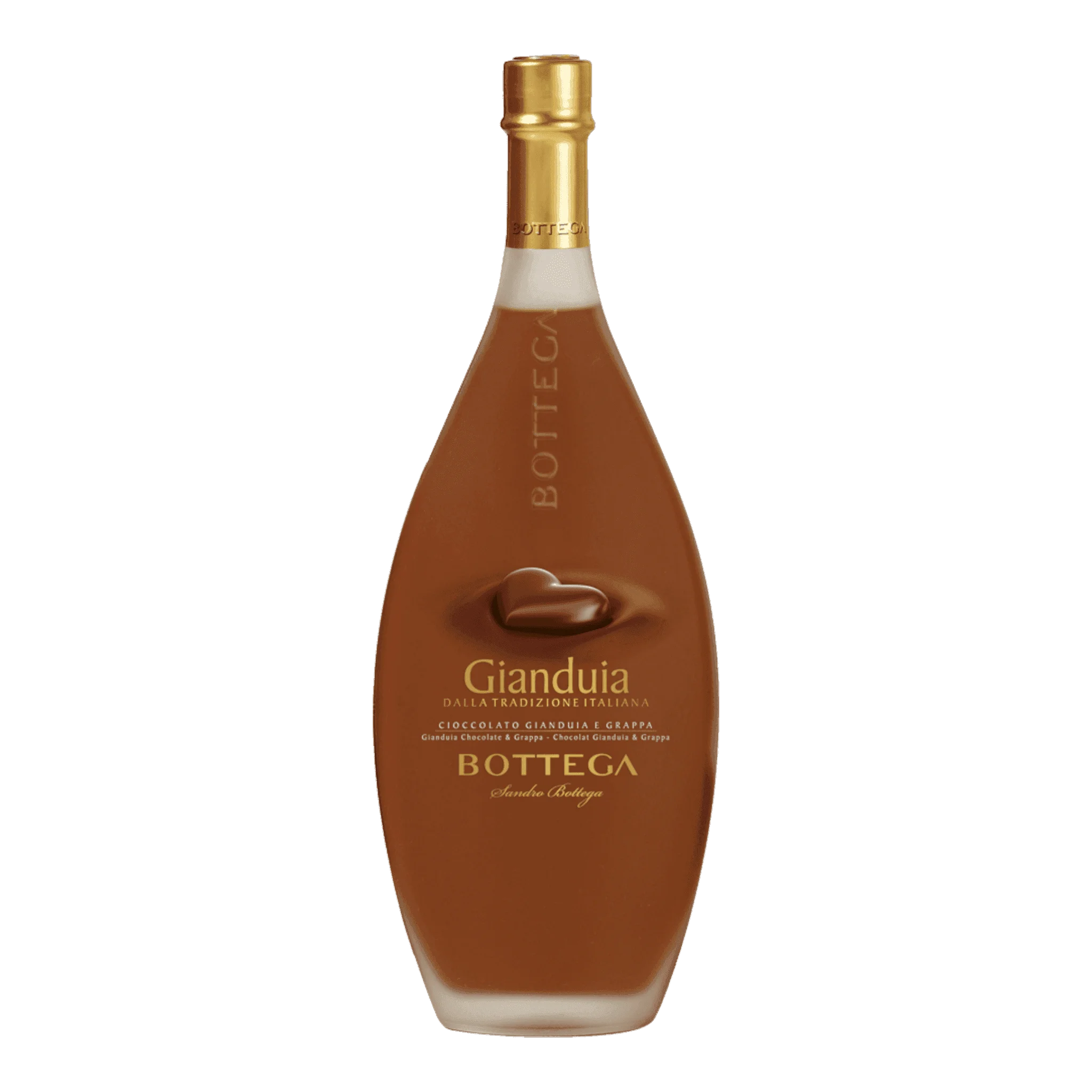 Flasche Bottega Schokoladenlikör Gianduia, schmeckt aufregend gut und ist verführerisch
