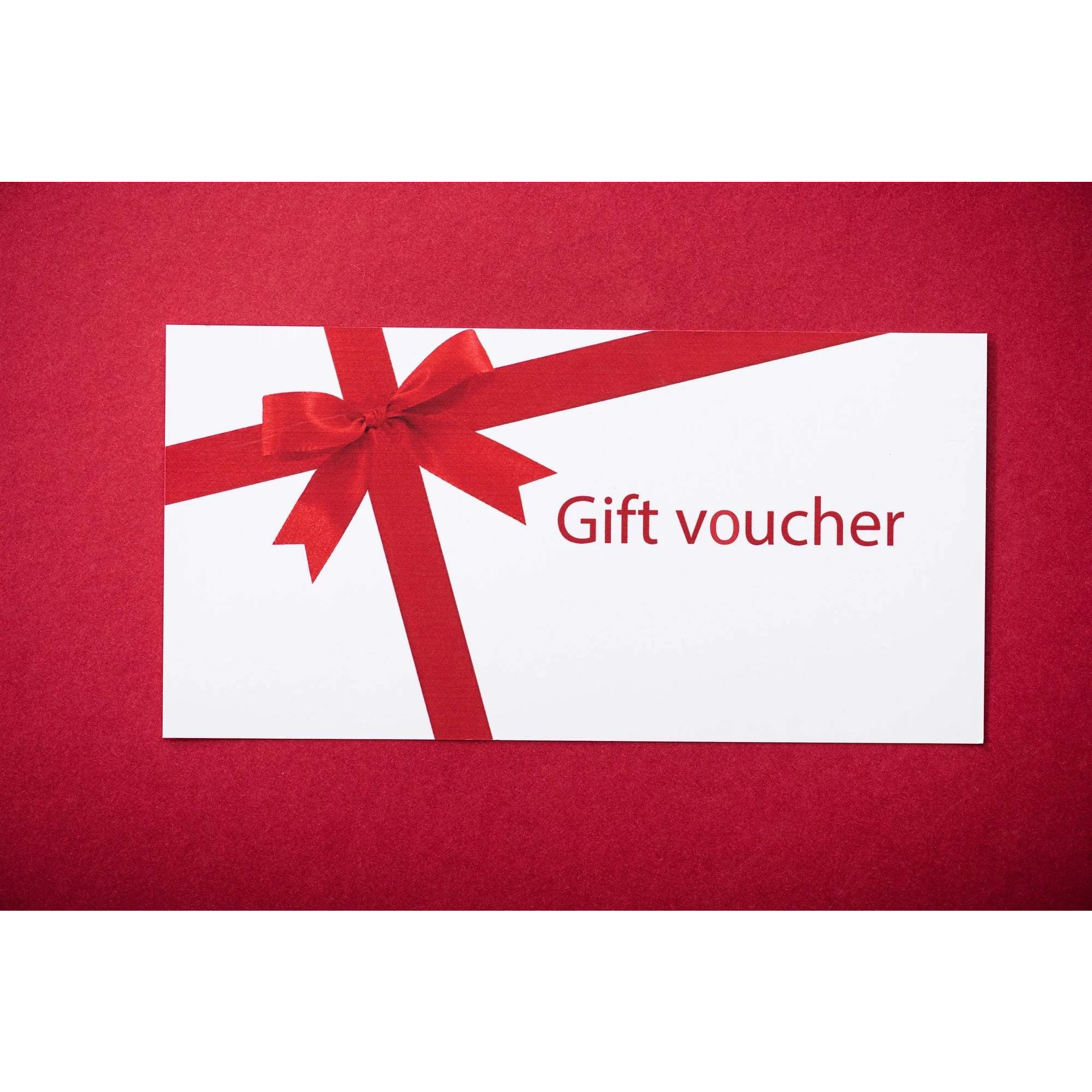 Gift voucher with red ribbon design for Rossini Gutschein 35 € Sofortversand via email.
