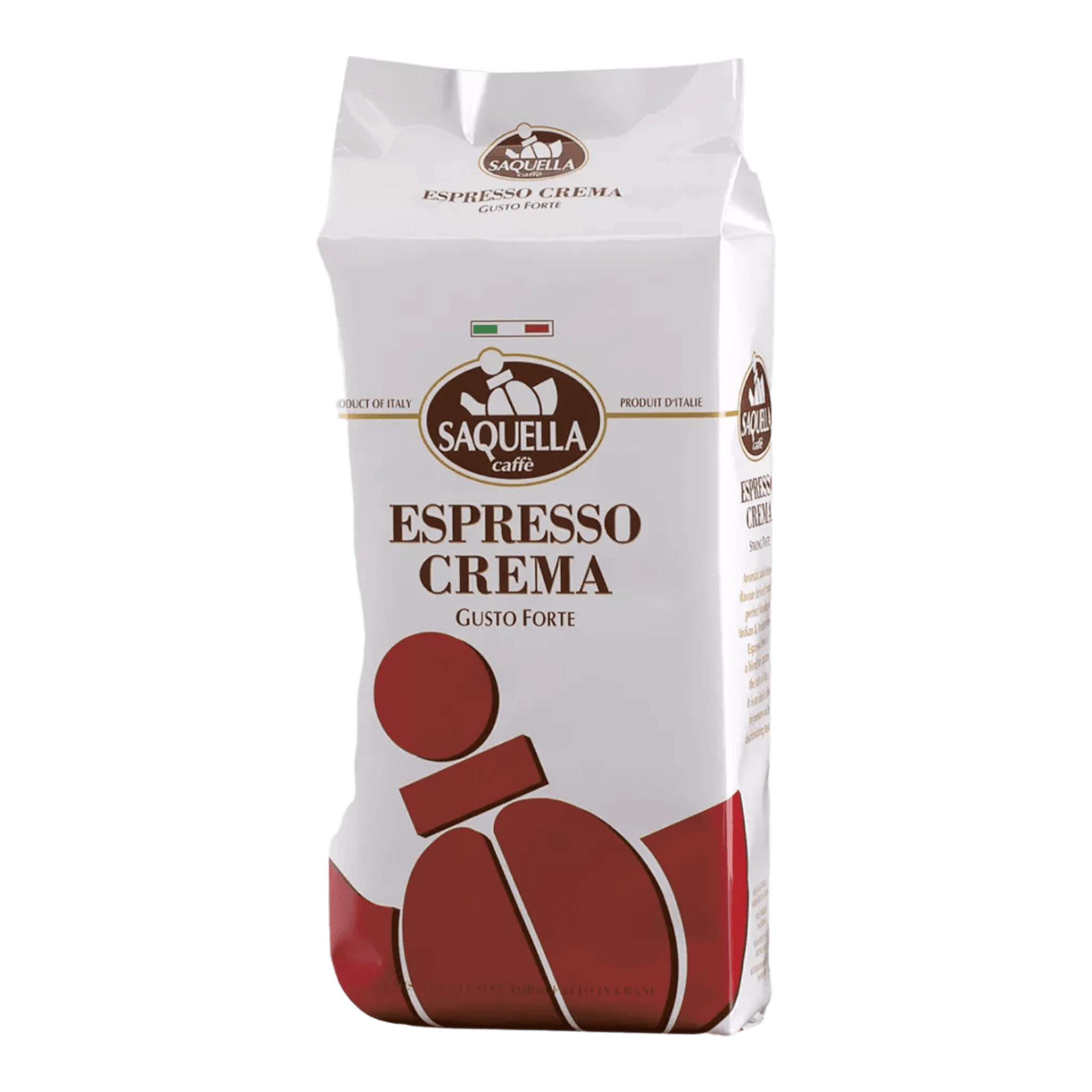 Saquella Espresso Crema 1 kg Ganze Bohne Kaffee Tasche für perfekten Genuss