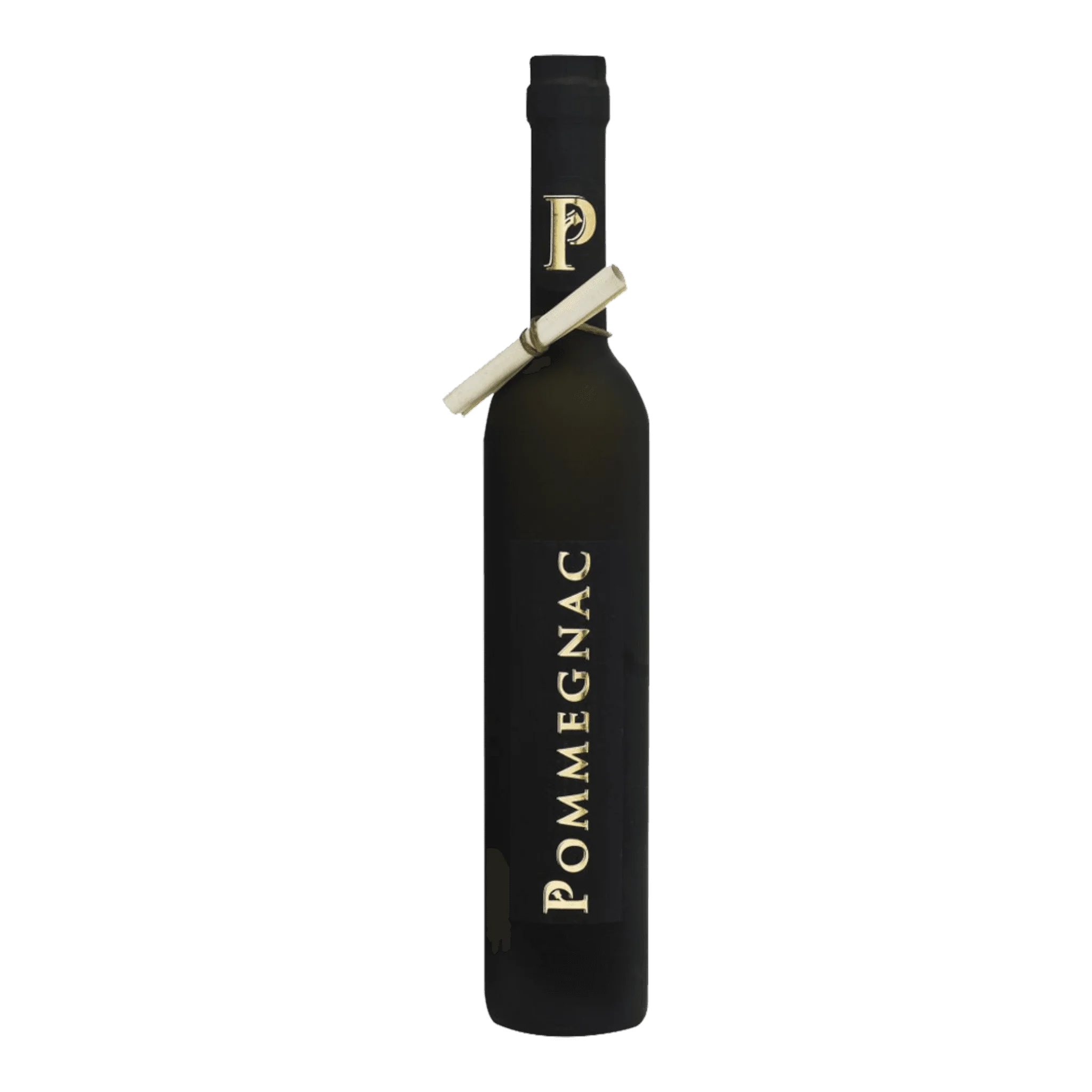Schwarze Flasche von Walcher Apfelbrand Pommegnac, perfekt für jeden Anlass