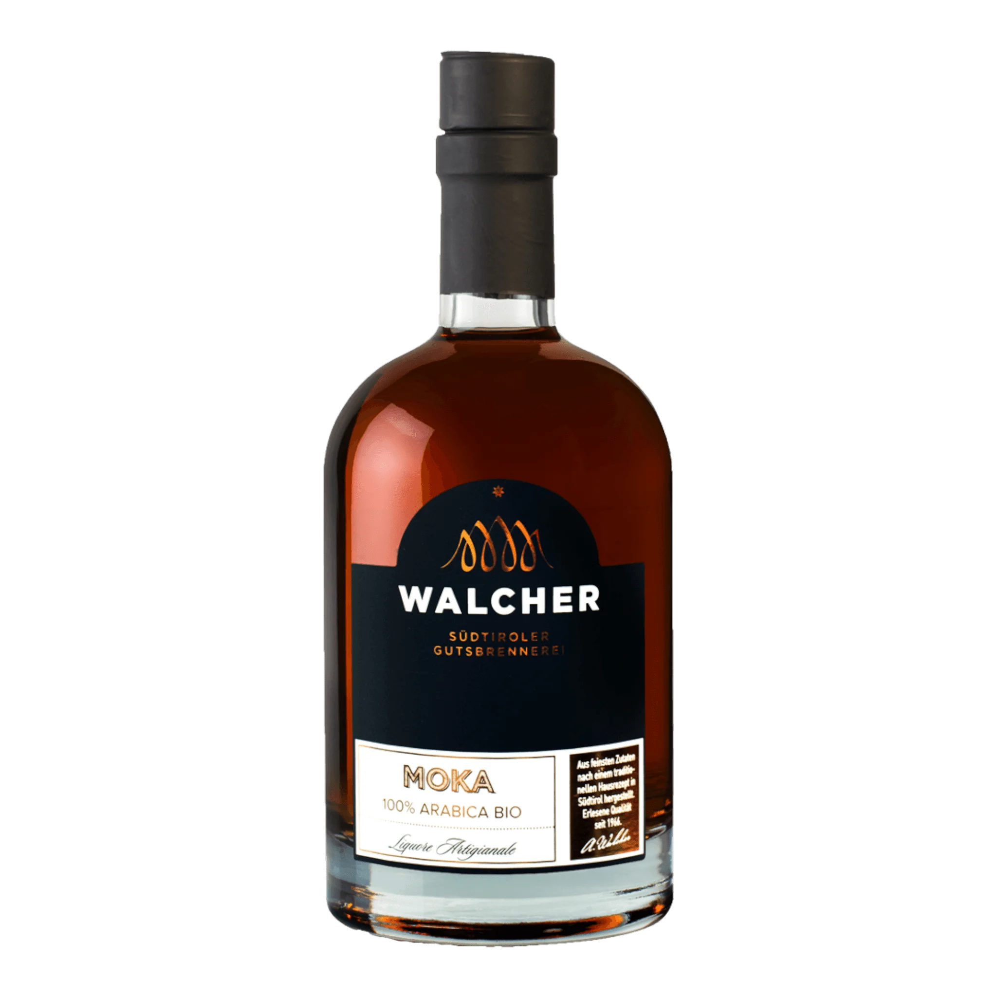 Walcher Kaffeelikör Moka Flasche mit feinsten Zutaten und köstlichem Wein