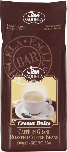 SAQUELLA Espresso Crema Dolce 1kg Ganze Bohne